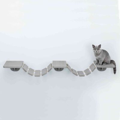TRIXIE vægmonteret katte-klatrestige 150 x 30 cm muldvarpefarvet