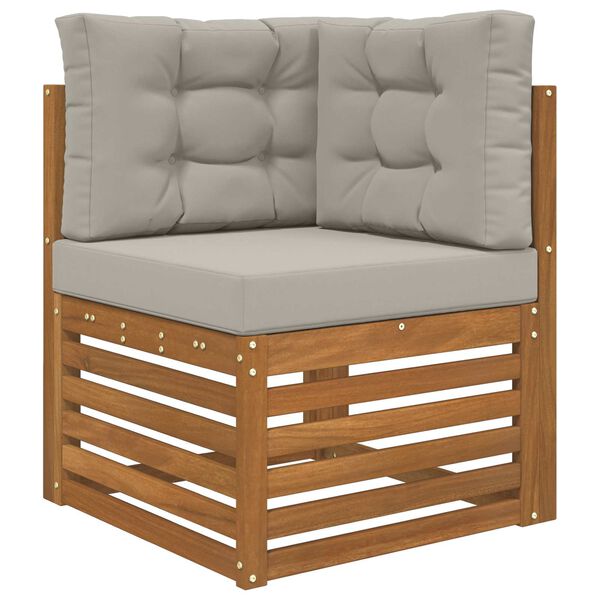 vidaXL Udend&oslash;rs Sofa Pude 3 pcs Gr&aring; Polyester