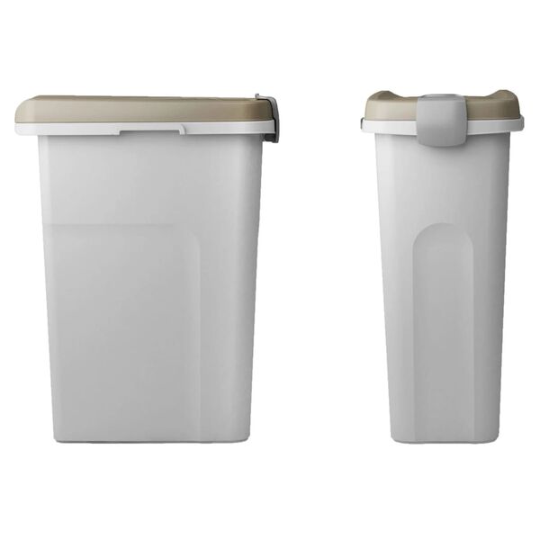 Kerbl foderbeholder 39x24x51 cm 25 l hvid og brun