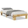 vidaXL sengestel uden madras 90x190 cm massivt tr&aelig; eg