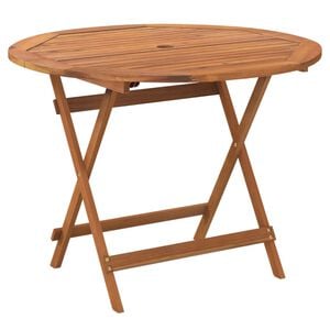 vidaXL foldbart havebord &Oslash; 90x75 cm massivt akacietr&aelig;