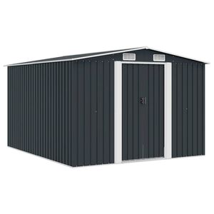 vidaXL haveskur 257x298x178 cm metal antracitgr&aring;