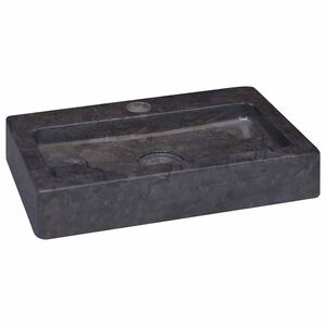 vidaXL v&aelig;gh&aelig;ngt h&aring;ndvask 38x24x6,5 cm marmor sort