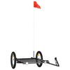 vidaXL cykelanh&aelig;nger 126x63x34 cm jern sort