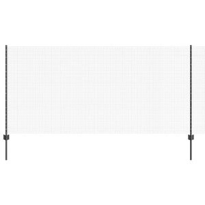 vidaXL Svejsede tr&aring;dhegn med stolper 10 x 1,2 m PVC-belagt st&aring;l Gr&aring;