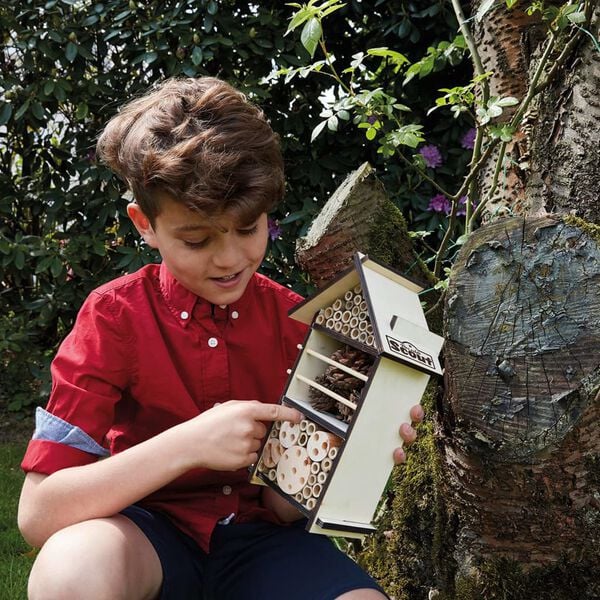 Scout insekthotel 9,5x16x28 cm tr&aelig;