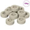 vidaXL Stol ben gulvbeskyttere 18000 pcs Transparent &Oslash; 15 x 16 mm PVC