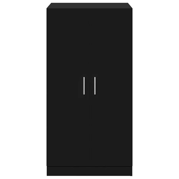 vidaXL skoskab 55x35x108 cm konstrueret tr&aelig; sort