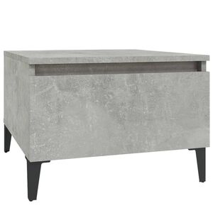 vidaXL sidebord 50x46x35 cm konstrueret tr&aelig; betongr&aring;