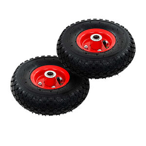 vidaXL s&aelig;kkevognshjul 2 stk gummi 3.00-4 (245x82)
