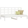 vidaXL daybed uden madras 90x200 cm massivt fyrretræ hvid