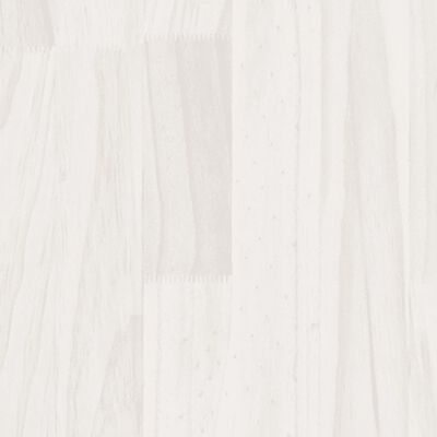 vidaXL bogreol med 2 hylder 100x30x70 cm massivt fyrretræ hvid