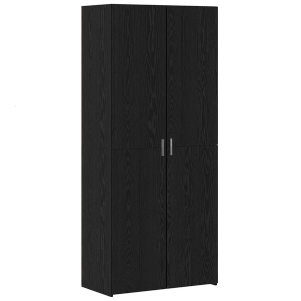 vidaXL Highboard 2 pcs Sort eg 80 x 42 x 185 cm