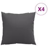 vidaXL sofapuder 4 stk. 50x50 cm stof antracitgr&aring;