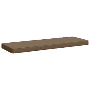 vidaXL 1-delt b&aelig;nkepude VUGHT 100% polyester Gr&aring;brun 100 x 40 x 5 cm