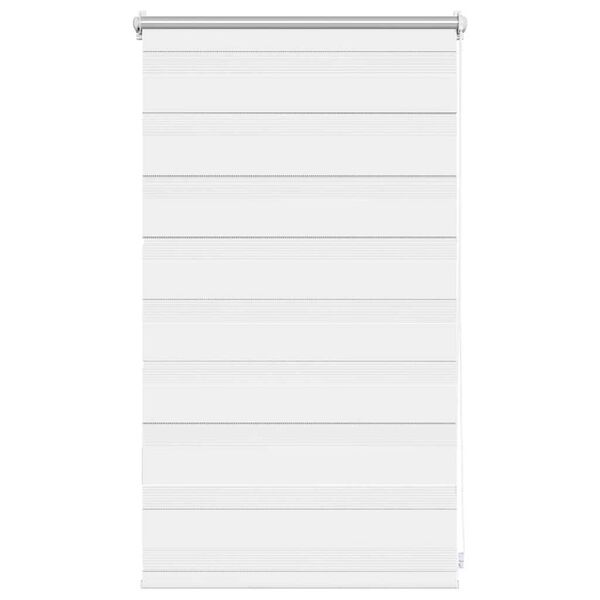 vidaXL zebragardin 50,9x100 cm stofbredde 46,7 cm hvid