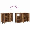 vidaXL Sideboard Gammelt tr&aelig; 100 x 33 x 75 cm Konstrueret tr&aelig;