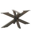 vidaXL sofabordben edderkopformet sort 98x58x(42-43) cm st&aring;l