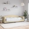 vidaXL daybed 80x200 cm stof cremefarvet