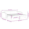 vidaXL daybed med udtr&aelig;k og madras 100x200 cm stof sort