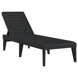 vidaXL liggestol 186x60x29 cm PP antracitgr&aring;