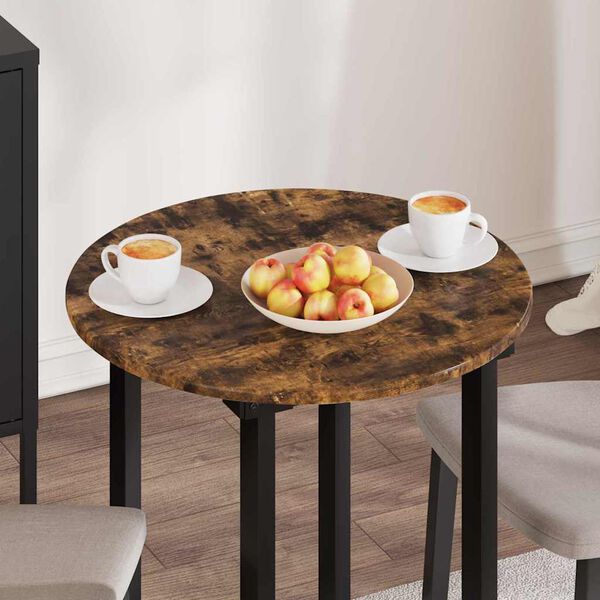 vidaXL Bordplade R&oslash;get eg 60 x 60 x 1,5 cm Konstrueret tr&aelig;