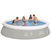 Jilong rund oppustelig swimmingpool gr&aring; 450 x 122 cm