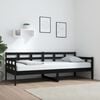 vidaXL daybed 80x200 cm massivt fyrretr&aelig; sort
