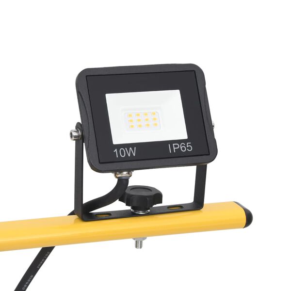 vidaXL LED-projektør med stativ 2x10 W kold hvid