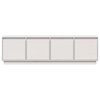 vidaXL tv-bord 156x37x45 cm massivt fyrretr&aelig; hvid