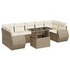 vidaXL sofas&aelig;t til haven 8 dele med hynder polyrattan beige