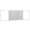 vidaXL magnetisk whiteboard 200x60x1,7 cm foldbart aluminium