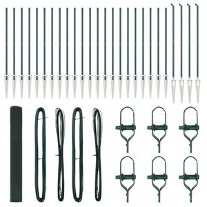 vidaXL Hegnsp&aelig;l Gr&oslash;n 50 x 1,2 m (19 x 19 mm net) St&aring;l og PVC