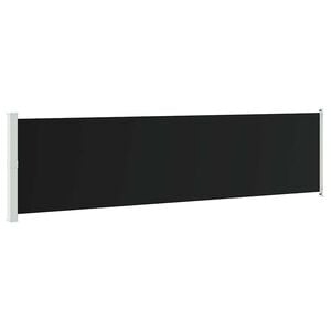 vidaXL sammenrullelig sidemarkise til terrassen 600x160 cm sort
