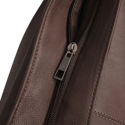 Mørkebrun stor håndtaske
