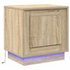 vidaXL Natskab Sonoma eg 44 x 34,5 x 45 cm Konstrueret tr&aelig;