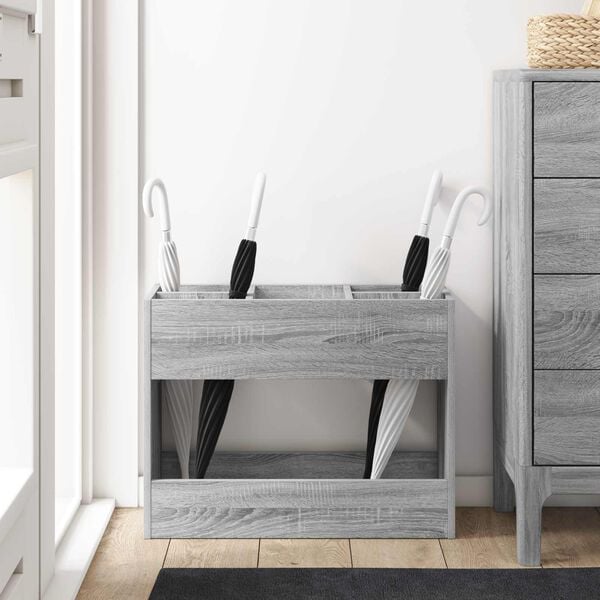 vidaXL Parasolfod Gr&aring; Sonoma 65 x 24 x 50 cm Konstrueret tr&aelig;