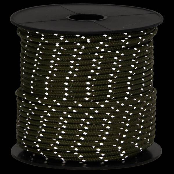 vidaXL selvlysende bardunline med bardunspænder 50 m 4 mm