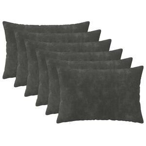 vidaXL Pudebetr&aelig;k 6 pcs HEERLEN Antracit 30 x 50 cm Mikrofiber Fleece