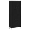 vidaXL Highboard 2 stk. Sort eg 69,5 x 34 x 180 cm Konstrueret tr&aelig;
