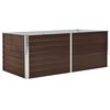 vidaXL h&aelig;vet plantekasse 160 x 80 x 45 cm galvaniseret st&aring;l brun