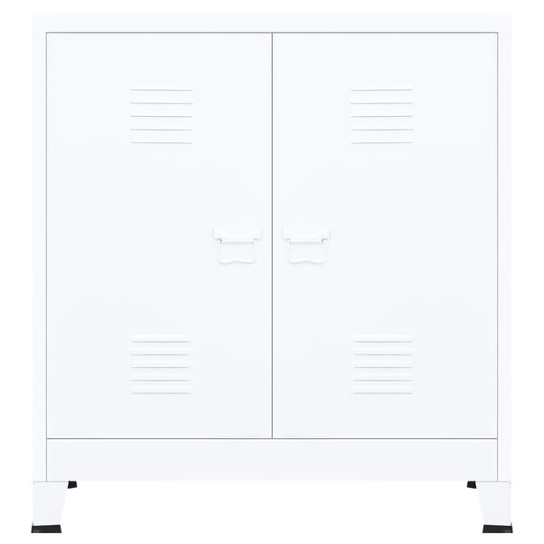 vidaXL industrielt opbevaringsskab 90x40x100 cm stål hvid