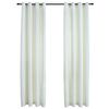vidaXL m&oslash;rkl&aelig;gningsgardiner 2 stk. med ringe 140 x 175 cm fl&oslash;jl creme