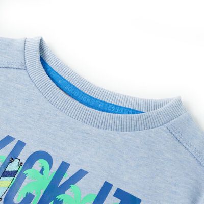 Sweatshirt til børn str. 92 blåmeleret