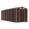 vidaXL haveskur brun 191x555x198 cm galvaniseret st&aring;l
