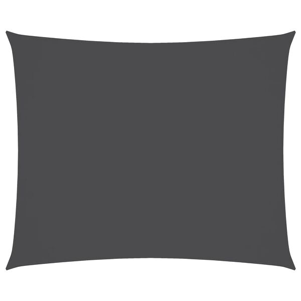 vidaXL solsejl 4x5 m rektangulær oxfordstof antracitgrå