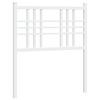 vidaXL udskiftningsgavl 75 cm metal hvid