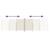 vidaXL sammenrullelig sidemarkise 200x600 cm cremefarvet