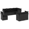 vidaXL sofas&aelig;t til haven 8 dele med hynder polyrattan sort