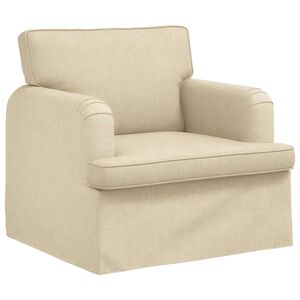 vidaXL Sofa Creme 84 x 80 x 85 cm Stof